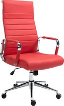 Bureaustoel - Leer - Modern - Rood