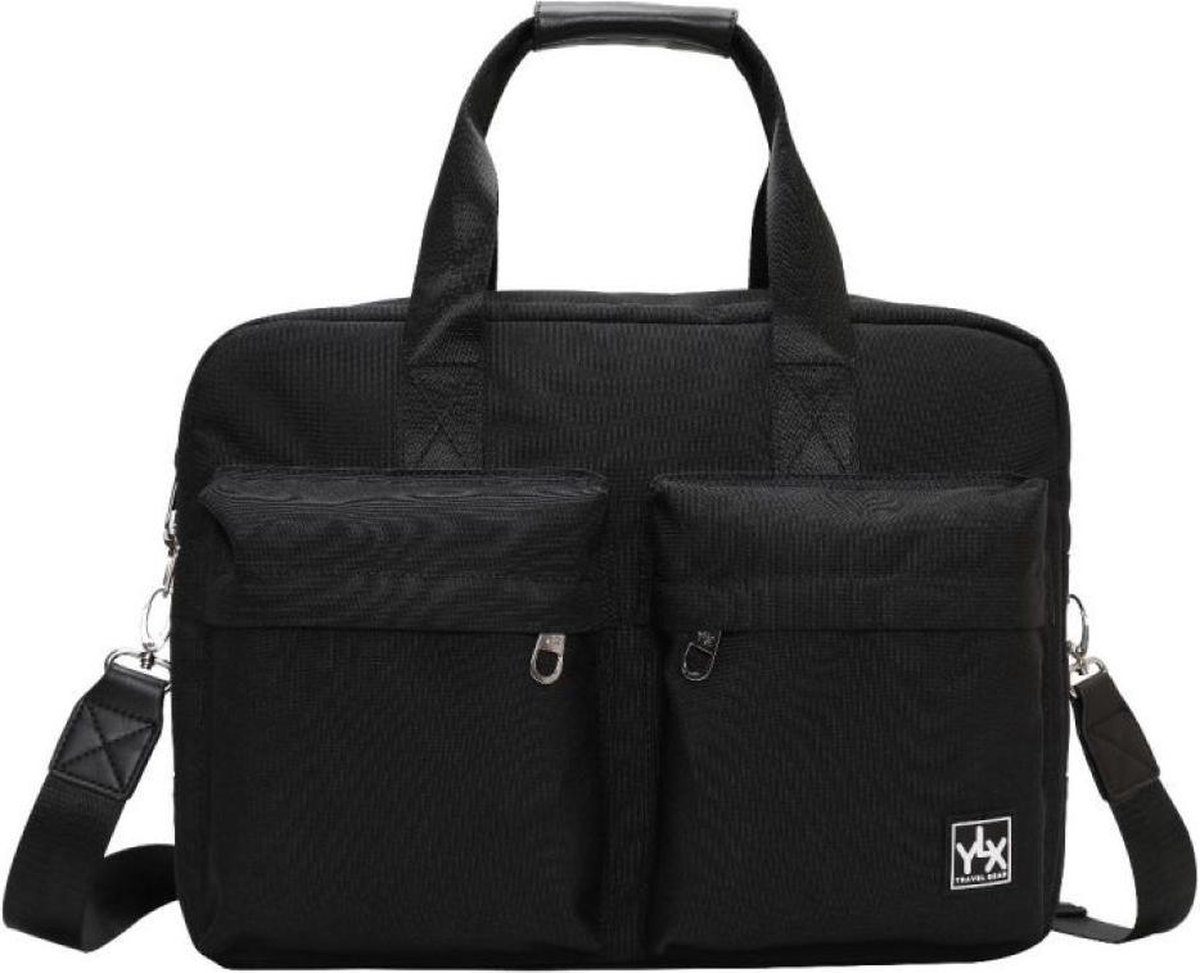 YLX Nash Laptop bag. Zwart. Recycled Rpet materiaal. Gerecyclede plastic flessen. Eco-friendly. 15