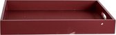 Dienblad Rechthoek - Plateau - Velvet Bordeaux - 40x30xh5cm - Hout