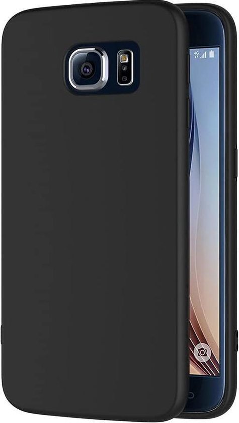 Samsung S6 Hoesje - galaxy S6 hoesje zwart siliconen hoes cover hoesjes | bol.com