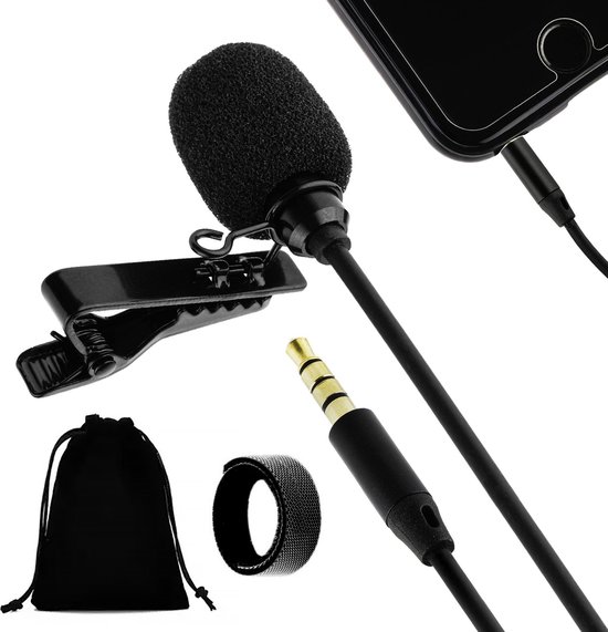 MOJOGEAR lavalier microphone for iPhone and Android smartphones