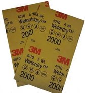 1 Vel 3M Waterproof Micro Fine K2000 Polijstpapier