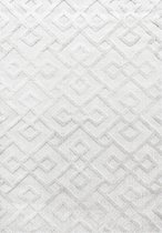 Tapijtenloods Pisa Modern Design Vloerkleed Laagpolig Creme - 280x370 CM
