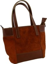 Dielay - Kleine Tas - Echt Leer - 23x16x9 cm - Bruin