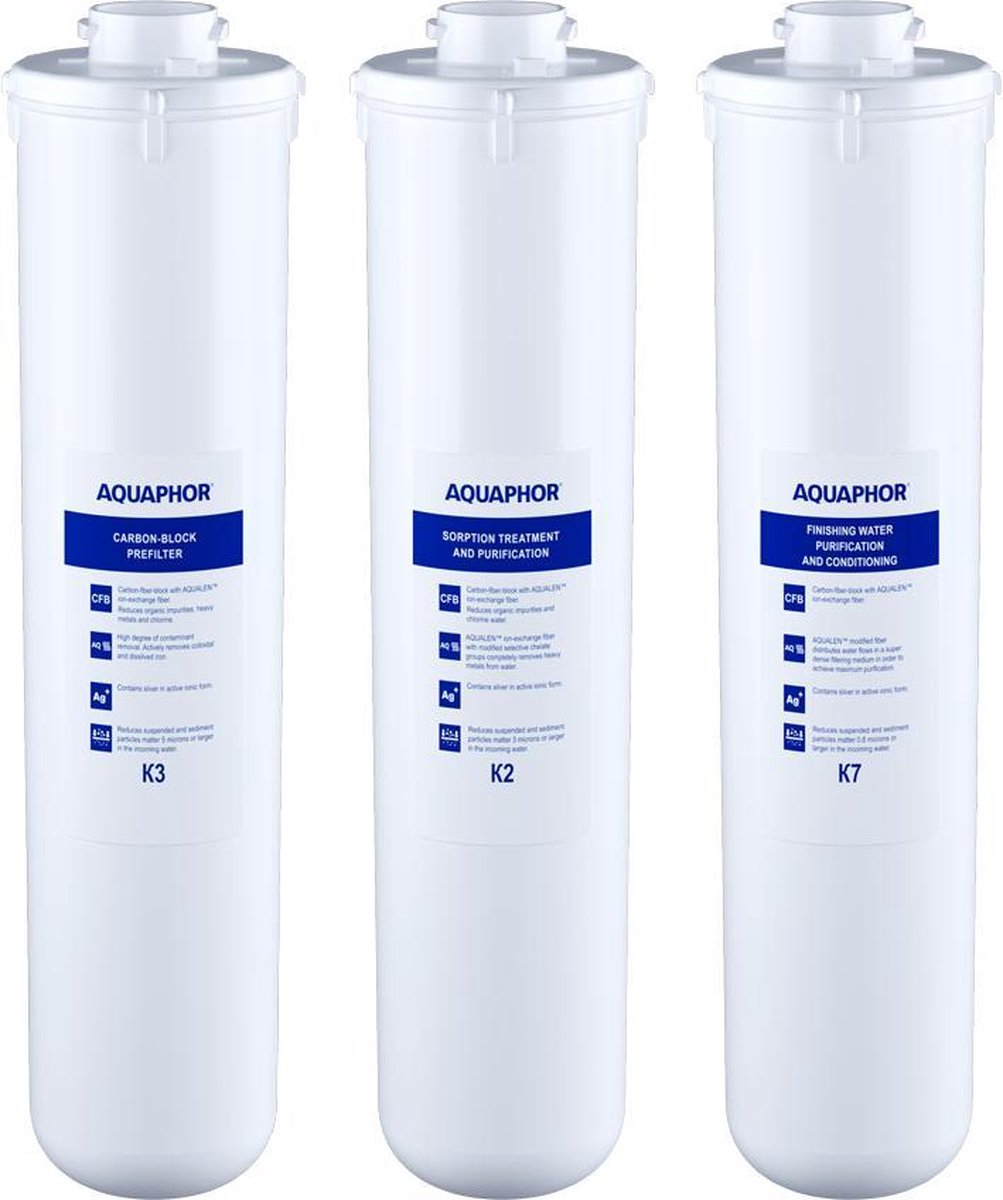 Set Aquaphor wisselpatronen voor Crystal (K3,K2,K7)