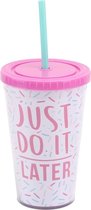CGB Gym and Tonic 'Just Do it Later' Travel Cup