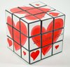 Afbeelding van het spelletje Rubiks kubus | magische puzzel | fantasy-cube | LOVE liefde | 6 cm | speelgoed