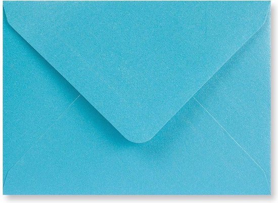 Enveloppes A5 bleu métallisé 15,6 x 22 cm 100 pièces | bol