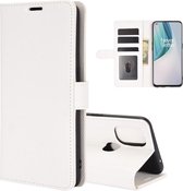 OnePlus Nord N10 hoesje - Wallet bookcase - Wit - GSM Hoesje - Telefoonhoesje Geschikt Voor: OnePlus Nord N10