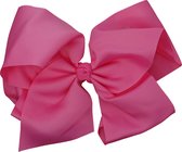 Jessidress Haar clip Elegante Haar strik 20 cm Haarclips - Donker Roze