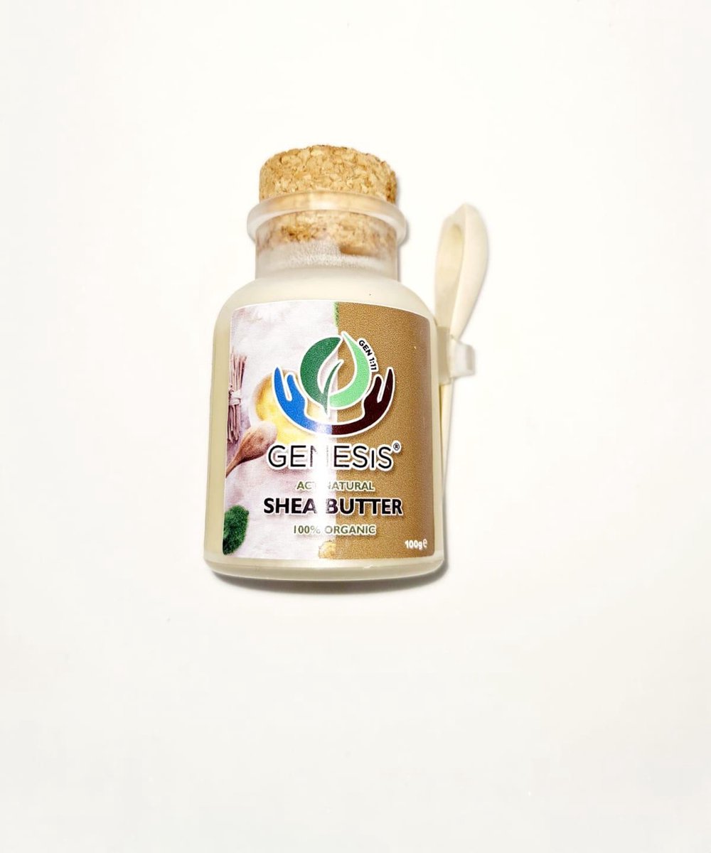 Shea Butter_ 100% Puur, biologisch, natuurlijk, veganistisch, fairtrade gecertificeerd en food grade butter 100g