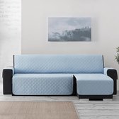 Duo quilt Chaise Longue Rechts - Bankbeschermer - 200cm breed - Lichtblauw - OekoTex keurmerk