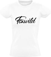 Foxwild Dames t-shirt | Peter Gillis | Hatseflatse | Foxwild | Massa is kassa | Wit