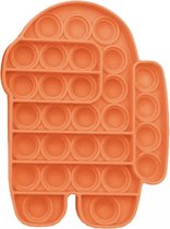 Pop it fidget toy pop it| fidget toys pakket | Fidget pakket | Pop it | among us | Fidget toy oranje | ADHD
