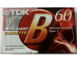 TDK B-60 Cassettetape Normal Type I EAN 4902030026257