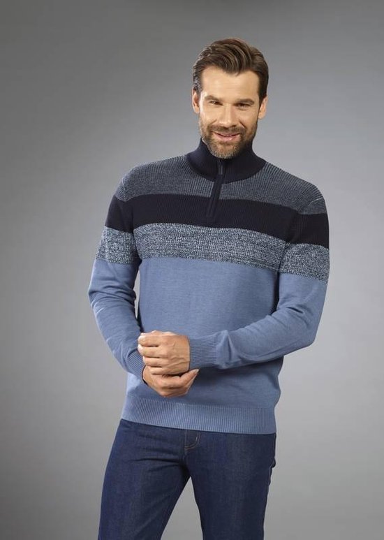 Warme Trui Met Opstaande Kraag, Huidvriendelijke Pullover Met Lange Mouwen, Sportieve Wintertrui Met Ademende Vrijetijdsbesteding Voor Heren,Blue-XLarge Warme Trui Met Opstaande Kraag, Huidvriendelijke Pullover Met Lange Mouwen, Sportieve Wintertrui Met Ademende Vrijetijdsbesteding Voor Heren,Blue-XLarge