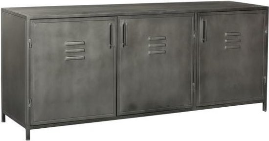Duverger® Metal - Dressoir - staal - 3 deuren - 2 leggers - locker type |  bol.com