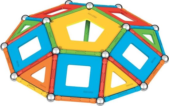 Jeu de construction magnétique 78 pcs Panels supercolor EcoFriendly GEOMAG