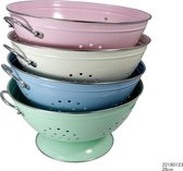 Vergiet - Ø28x15 cm - Retro - Afgieten - Zeef - Roze