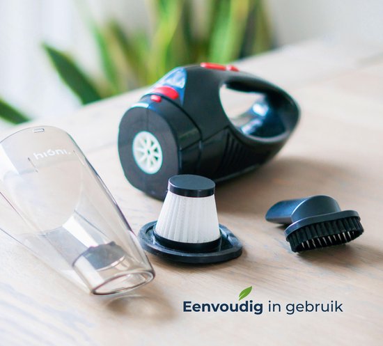 Hioni® Living - Kruimeldief Snoerloos - Kruimelzuiger - 2x HEPA filter - 3 Opzetstukken en Opberghoes