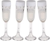 48x stuks Bellenblaas champagne bruiloft glas - Bruiloft/huwelijk feestartikelen