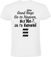 Good boys go to heaven, bad boys go to Eindhoven Heren t-shirt | lichtstad | 040 | psv | eindje |  Wit