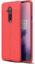 OnePlus 7T Pro Hoesje - Mobigear - Luxury Serie - TPU Backcover - Rood - Hoesje Geschikt Voor OnePlus 7T Pro