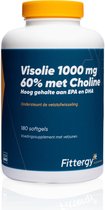 Fittergy Supplements - Visolie 1000 mg 60% met Choline - 180 softgels - Vetzuren - voedingssupplement