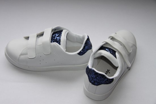 Giuseppe Zanotti gail glitter dames sneakers blauw/geel - Vind je in  Sneakerstad