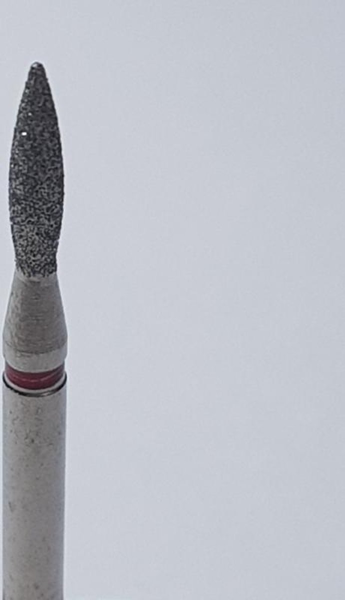 Korneliya Nagelfrees - Nagelfreesbitjes - Frees Bitje Diamant Vlam Punt Rood 1,8 mm