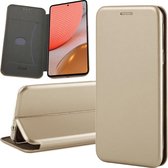 Hoesje geschikt voor Samsung Galaxy A72 - Portemonnee Book Case - Goud