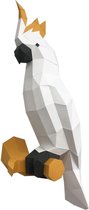Wizardi 3D Papercraft Kaketoe 55x25x21 cm Wit