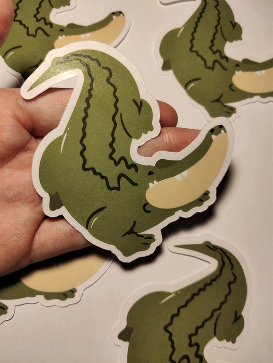 Pack of 50 Animals Crocodile Stickers Pack Crocodile Sticker Set Wat
