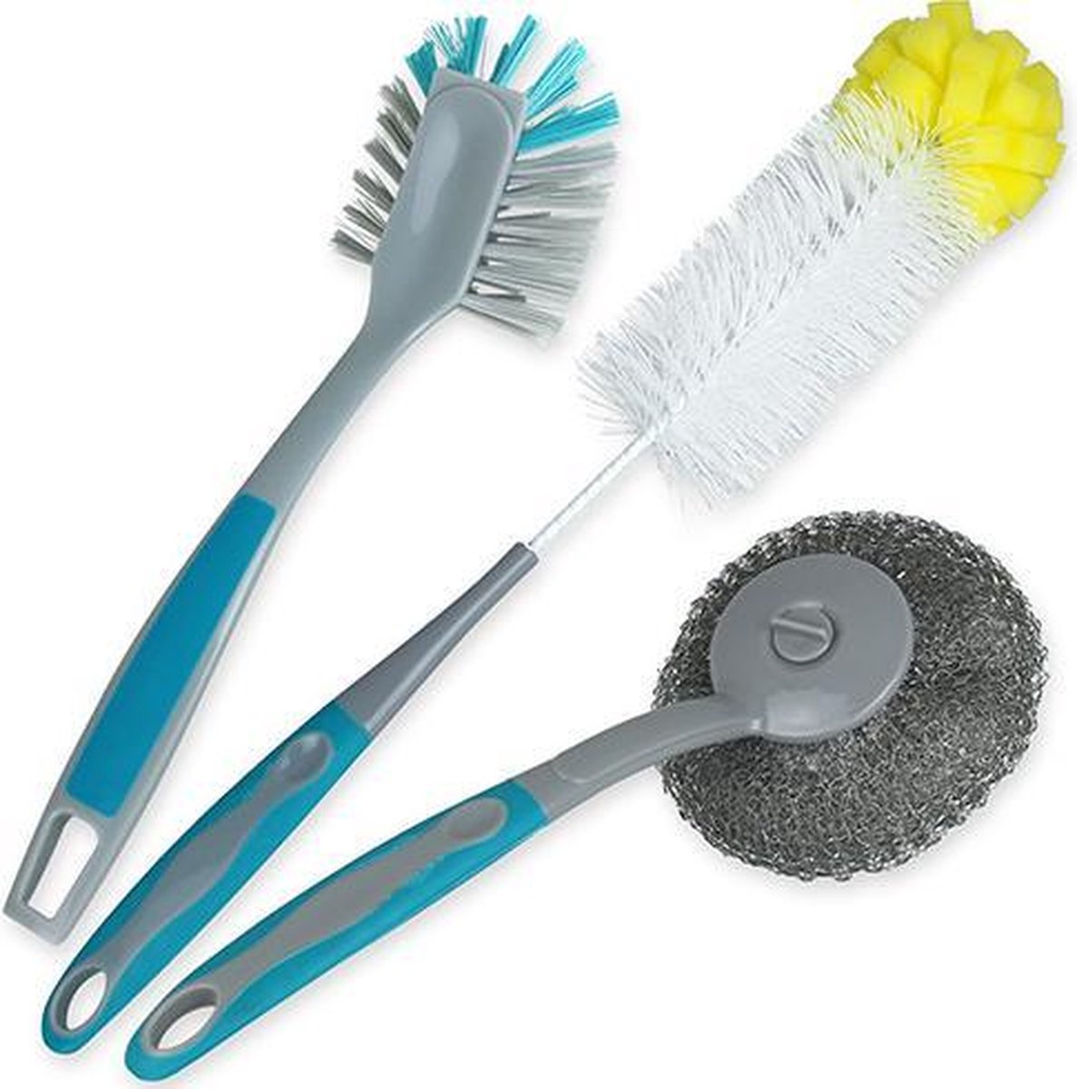 HREDZEO Multifunctionele reinigingsborstel, 3-in-1,3 stuks