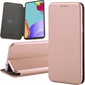 Hoesje geschikt voor Samsung Galaxy A52 - Portemonnee Book Case - Roségoud