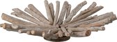 J-Line Schaal Takken Rond Sparhout White Wash