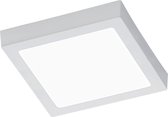 LED Plafondlamp - Plafondverlichting - Trion Zonin - 24W - Warm Wit 3000K - Vierkant - Mat Wit - Aluminium - BSE