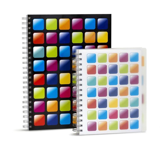 Bloc notes cahier petits carreaux A5 avec spirales