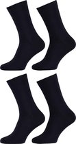 Premium Sokken Heren Sokken Dames 4 paar - Marine - Naadloze Sokken Heren Sokken Dames - Maat 39/42
