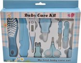 Baby Care Kit - 10 Delige Baby Verzorgingsset -  Baby Geschenkset  -Baby Verzorgings set blauw