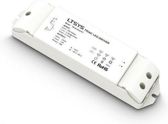 LTECH LED Transformator - 24V - TRIAC Dimbaar - Max. 36 Watt - IP20