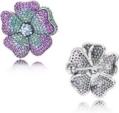 Pandora - Glorious Bloom Broche/hanger  - 397081NRPMX - zilver