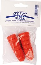 Show Tech - Rubberen Vingerlingen - Extra Grip Voor Plukken - 10 stuks - Rood - XS