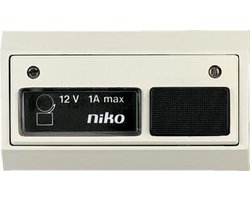 Niko Toegangscontrole - deurbel 12V~1A incl. lamp, wit/wit (05-540-13)