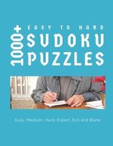 1000+ Sudoku Puzzles Easy to Hard: 1000 sudoku puzzles for adults very easy to extreme hard, brain games sudoku and word search book