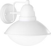 LED Tuinverlichting - Tuinlamp - Nitron Amira - Wand - E27 Fitting - Mat Wit - Aluminium