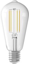CALEX - LED Lamp - Smart LED ST64 - E27 Fitting - Dimbaar - 7W - Aanpasbare Kleur CCT - Transparant Helder