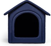 Rexproduct Hondenhuis – Hondenhuisjes voor binnen – Waterdicht Hondenmandje - Hondenhok – Hondenmand met dak - Blauw