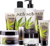 India Cosmetics Super Cosmetica Set | 8 meest gekozen en gewaardeerde cosmetica met hennepolie | Je krijgt alle producten in een milieuvriendelijke doos met hennepbladeren!