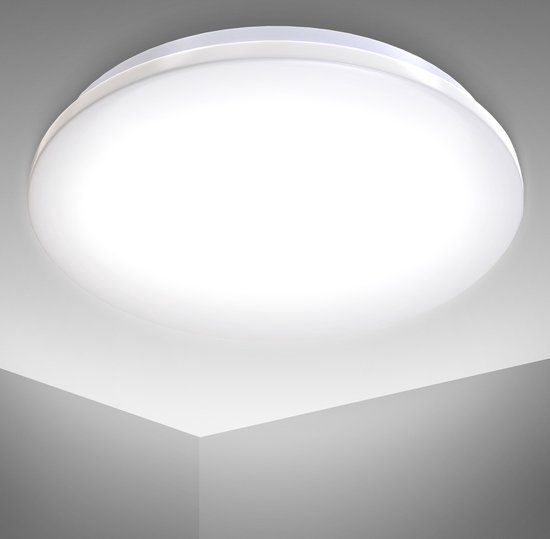 B.K.Licht LED badkamer plafondlamp – IP44 – Ø29cm – 4.000K